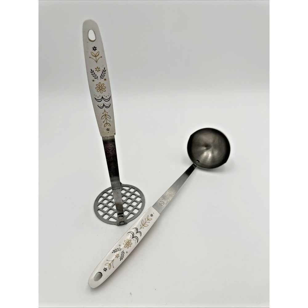 Vintage Flint Arrowhead Wheat Harvest Handle Ladle and Masher